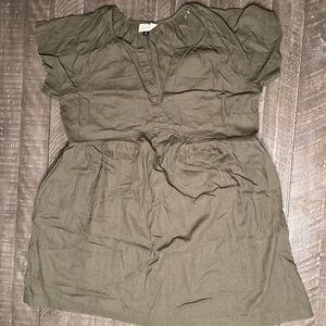 Universal Thread Green Buttoned Tie Front Sundress